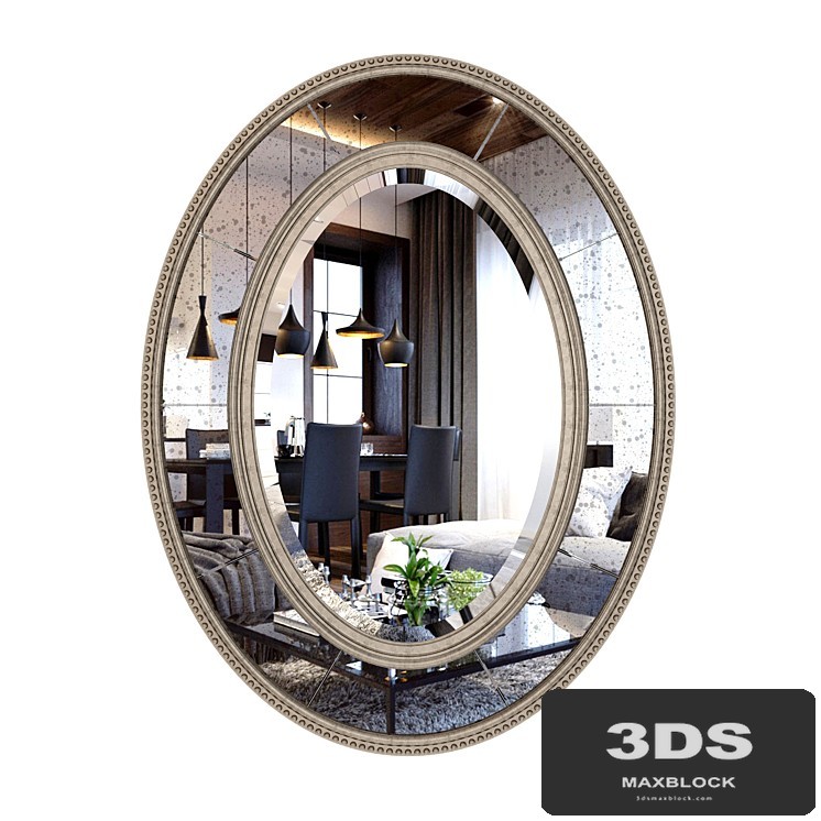 UtterMost Lara Oval Mirror