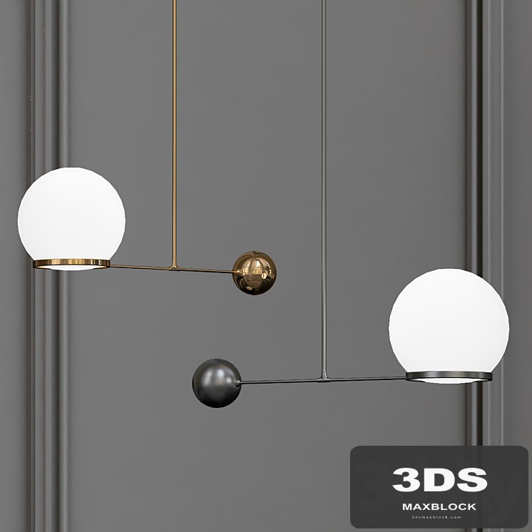 O & G Contrapesso LED Globe Pendant