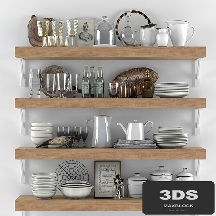 A set of dishes in a minimalist style