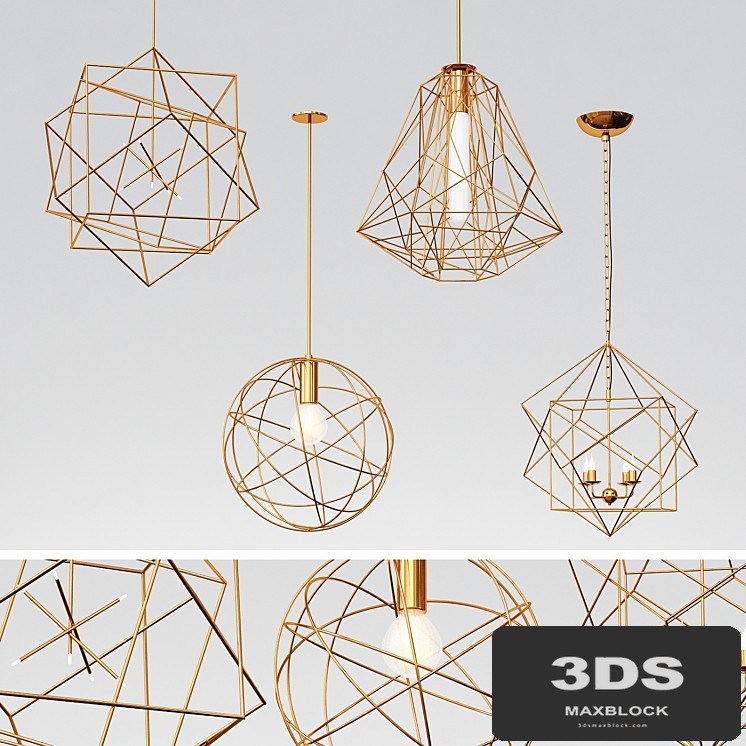 5 GEOMETRIC PENDANT LIGHTS