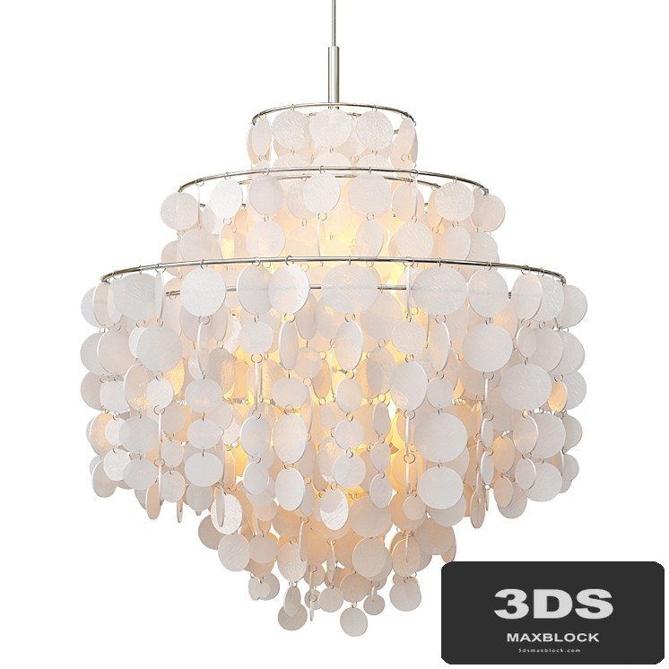 Round Capiz Chandelier_2