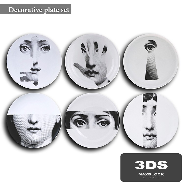 Decorative plate set 7