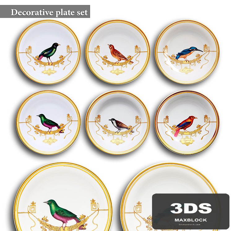 Decorative plate set 11