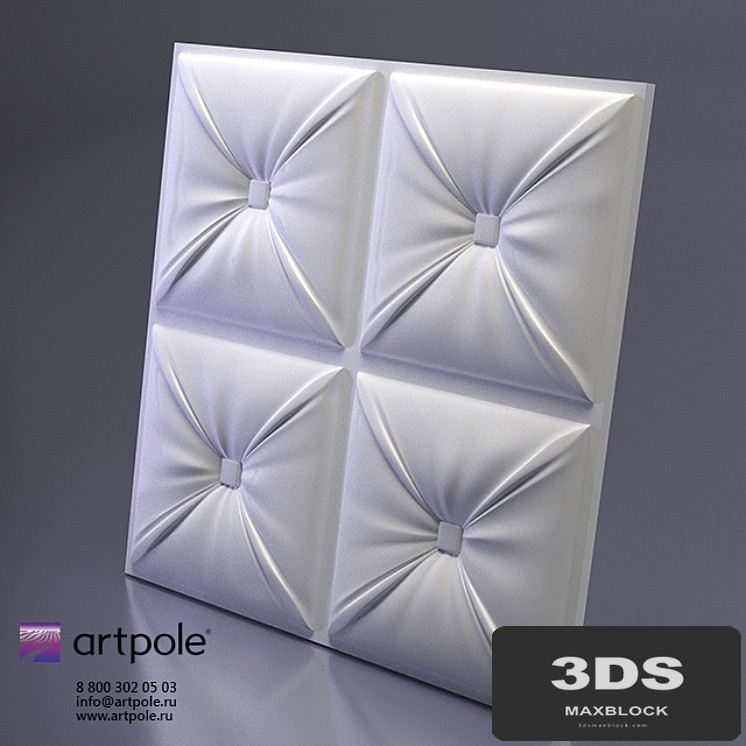 Plaster 3d panel Chester from Artpole