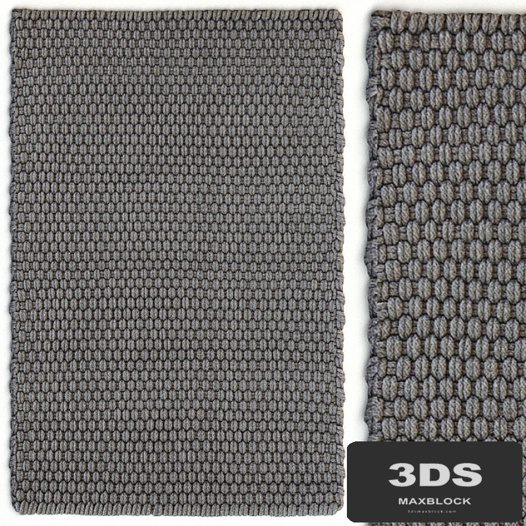 Dash & Albert Rope Graphite Rug Carpet