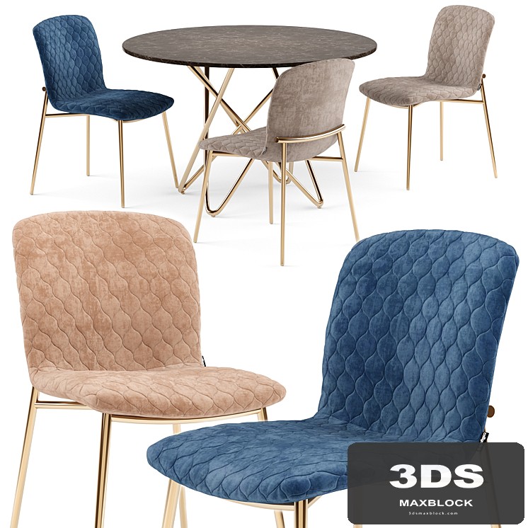 Love chair and Stellar table - Calligaris