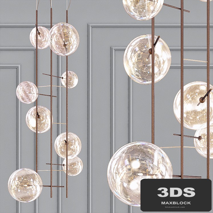 Gallotti & Radice Bolle Tela Chandelier