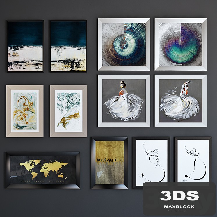 BRW posters set abstraction