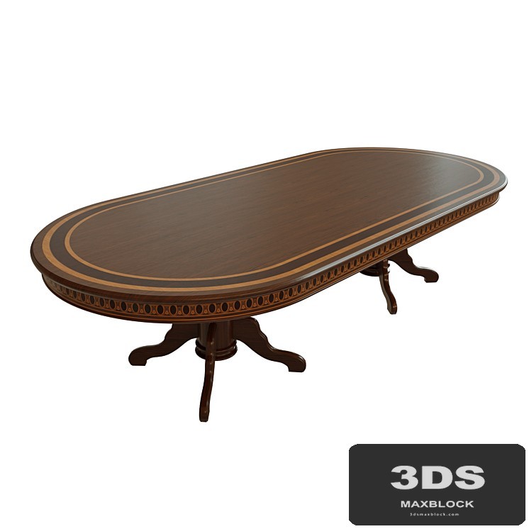 Dining table with veneer 05