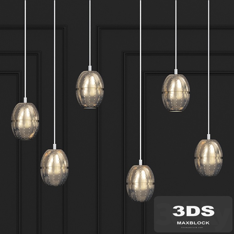 Midcentury Brass Pendant by Hans-Agne Jakobsson