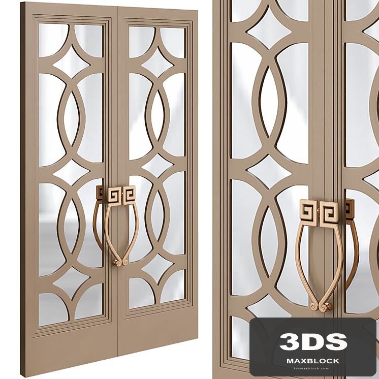 Bronze fretwork door