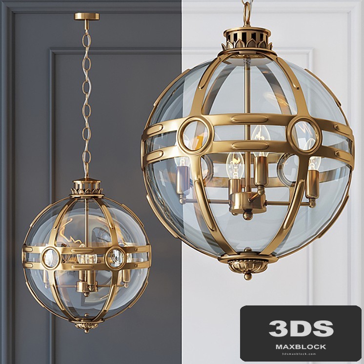 Chandelier Eichholtz Lantern Hagerty Brass