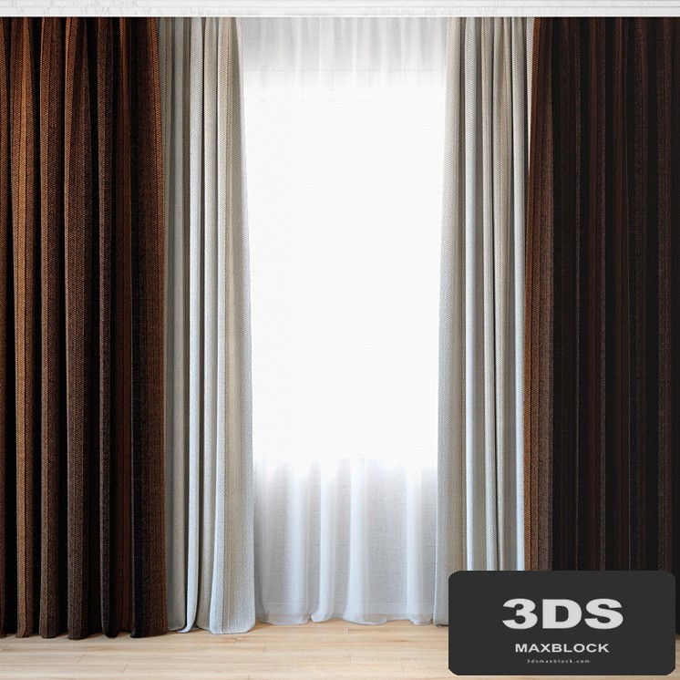Curtains 09 | Canvas curtains and tulle
