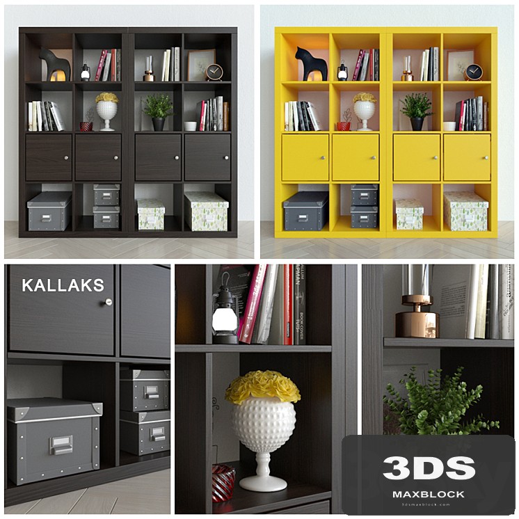 Rack Ikea Kallax / Kallaks with decor