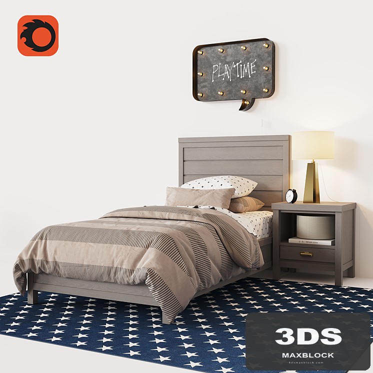 ASHBY UPHOLSTERED PLATFORM BED