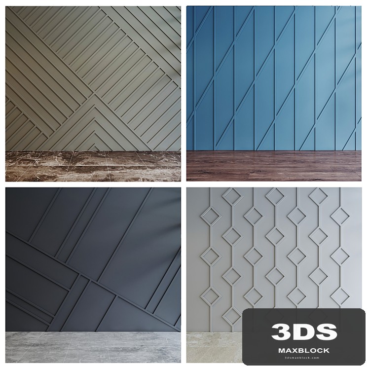modern abstract paneling
