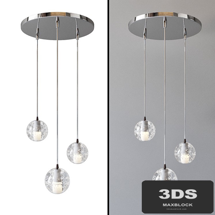 Bocci led crystal glass ball 3 designed by omer arbel in 2005