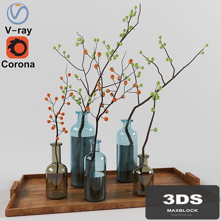 2 cherry branches