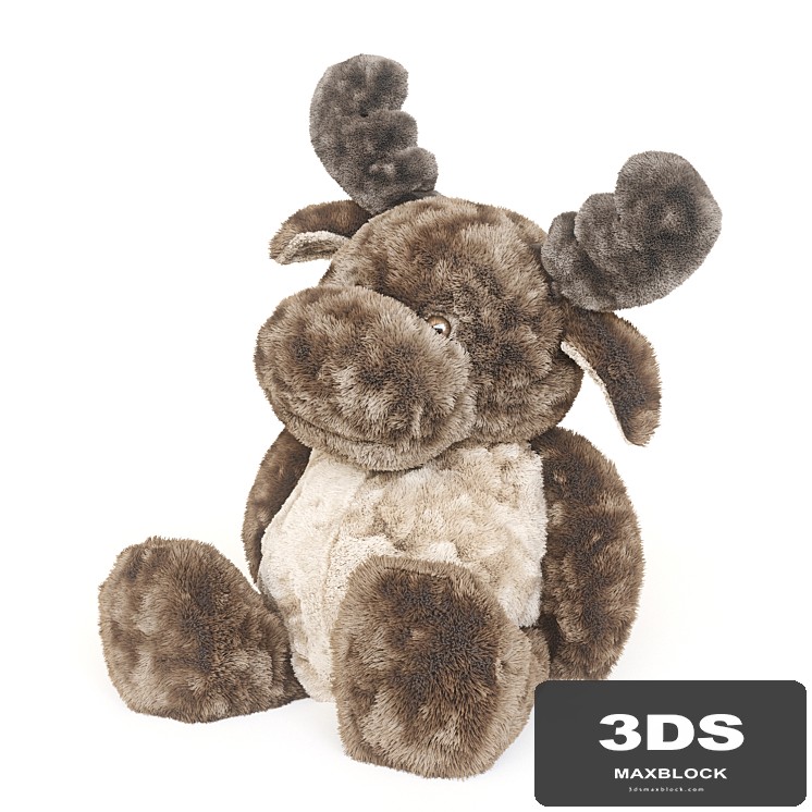 Children's toy plush elk.