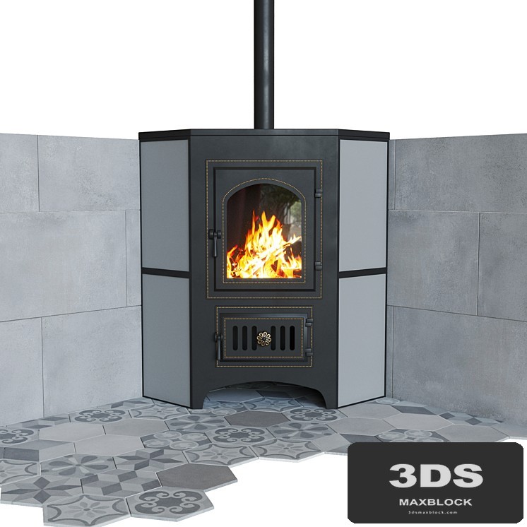 Stove-Fireplace Vesuvius PK-01 Corner