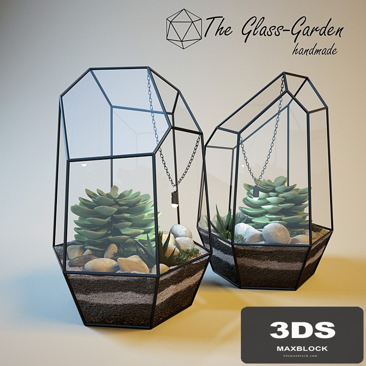 The Glass-garden (table terrarium)