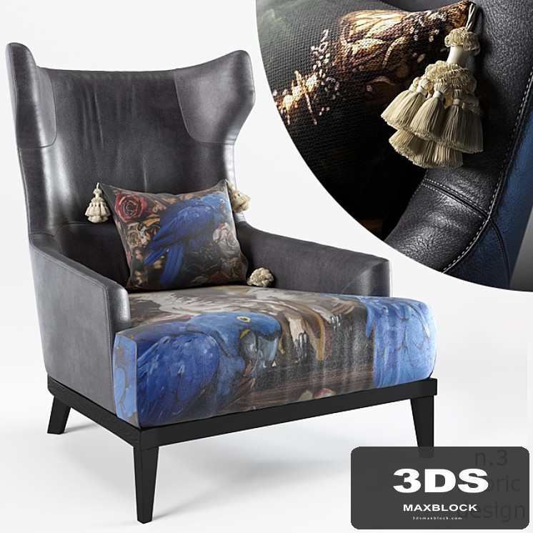armchair - The Black Attitude - by Momenti Casa