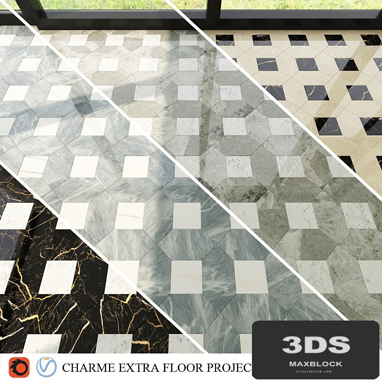 Italon charme extra floor mosaico poligon