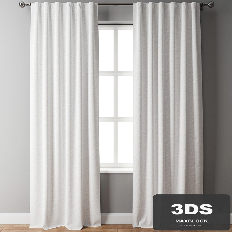 Belgian Flax Linen Curtain White Pottery Barn