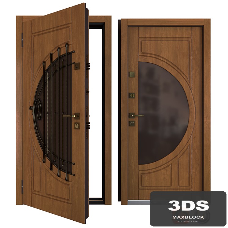 The entrance metal door Harp (Your Frame)