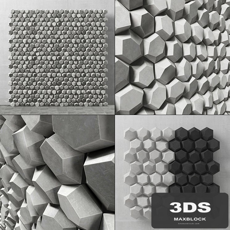 Panel decorative hexagon / Panel of hexagons