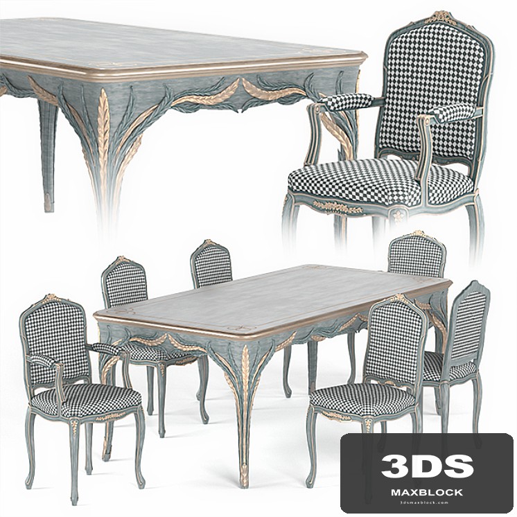 Silvano Grifoni Table and Chair Set