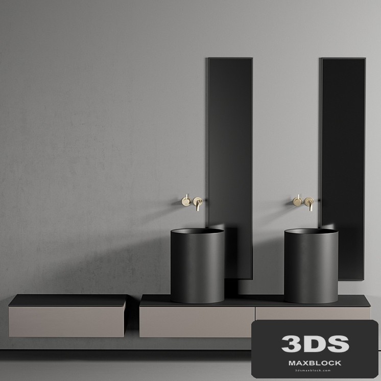 GALASSIA Core Countertop Ceramic Washbasin Set 1
