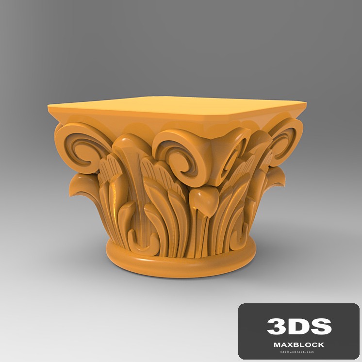 carved wooden column