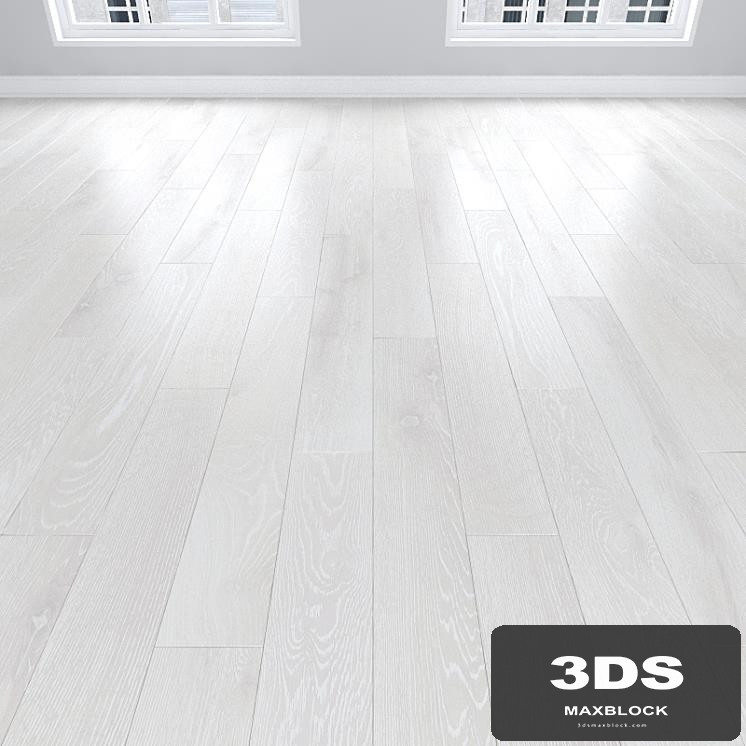Parquet Oak white, 3 types: herringbone, linear, chevron.