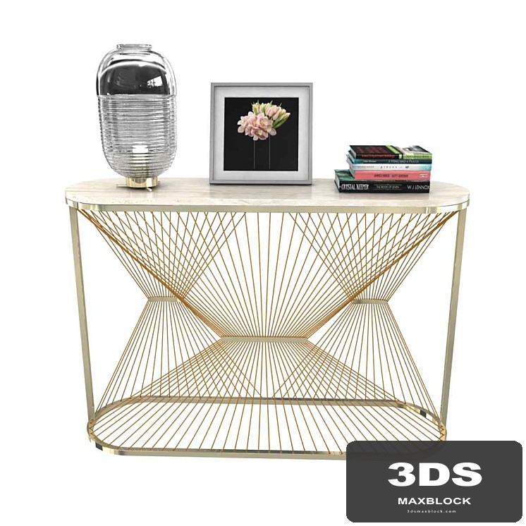 Aegis console table by lamberti design 3d model