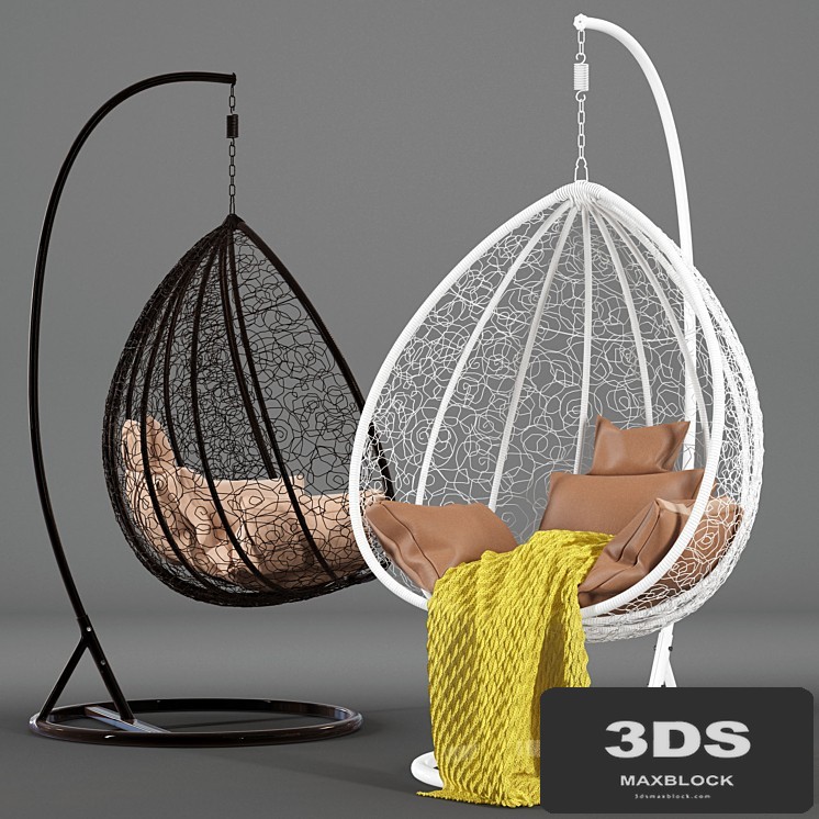 Suspended swing chair Fresco Maxi