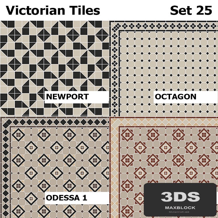 Topcer Victorian Tiles Set 25