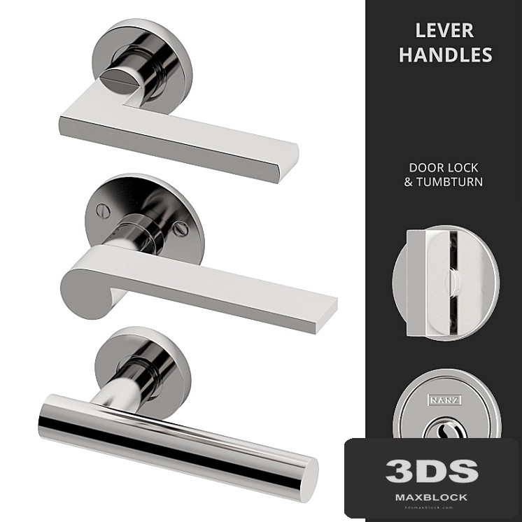 Door Lever Handles Nanz N ° 2065, 2096, 2106