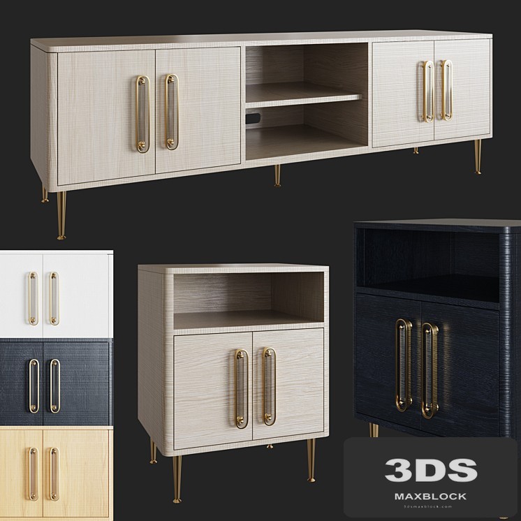 Odetta Media Console & Nightstand