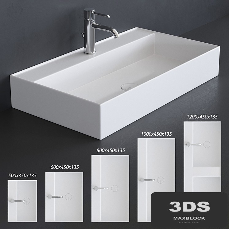 Alice Ceramica Hide Washbasin Set 1
