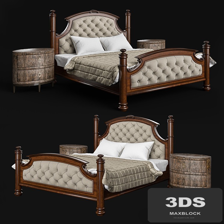 Drexel Heritage Rainier Upholstered Bed