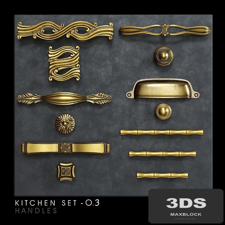 Classic kitchen furniture handles