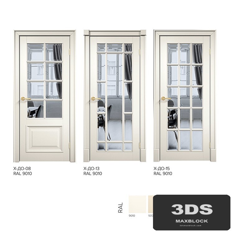 Laban Interior doors. Series "Baguette X-English grille."