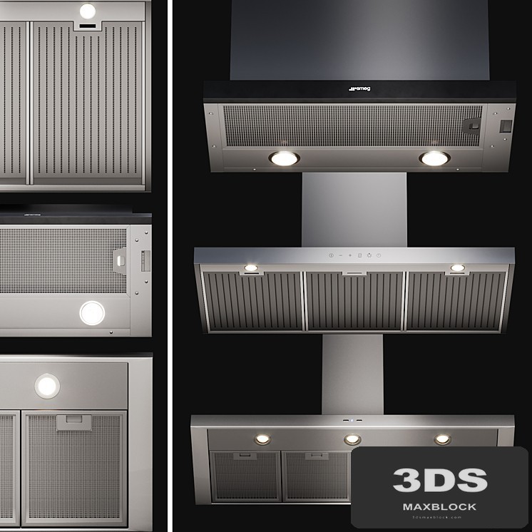 Kitchen Appliances Smeg Hoods Set 2