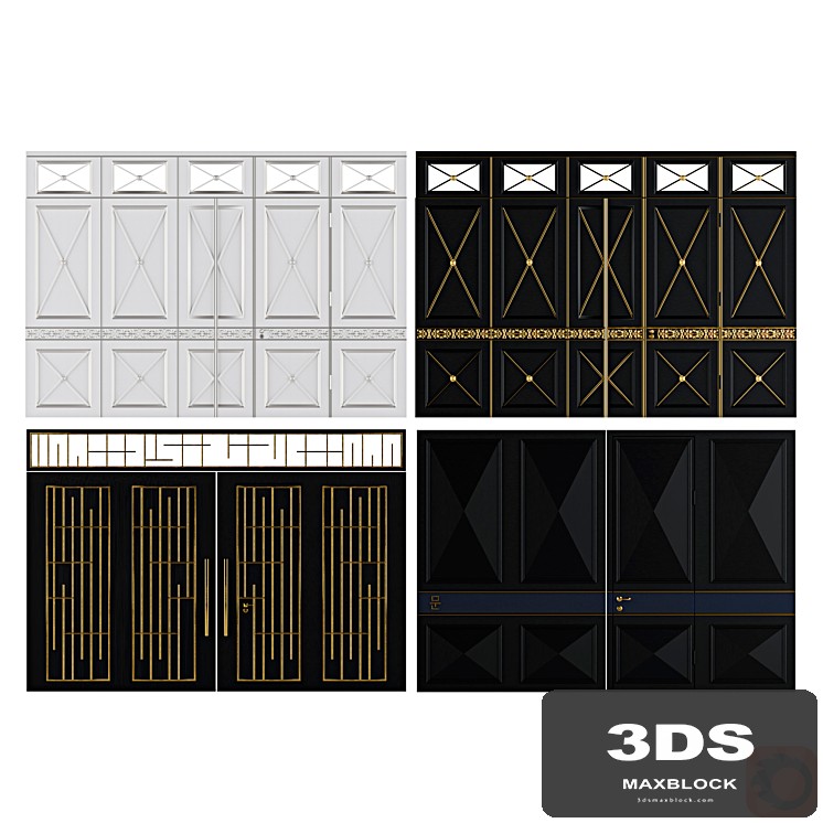 Set of author's metal hinged gates