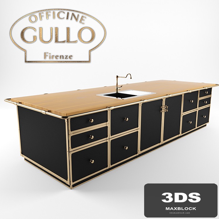 Kitchen island Officine Gullo - Antiques of the future