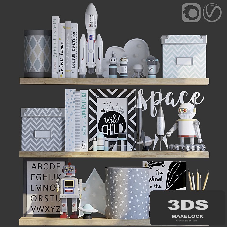 Decorative set for the children's boy