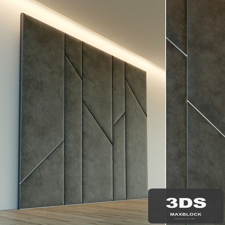 Decorative wall. Soft panel. 63