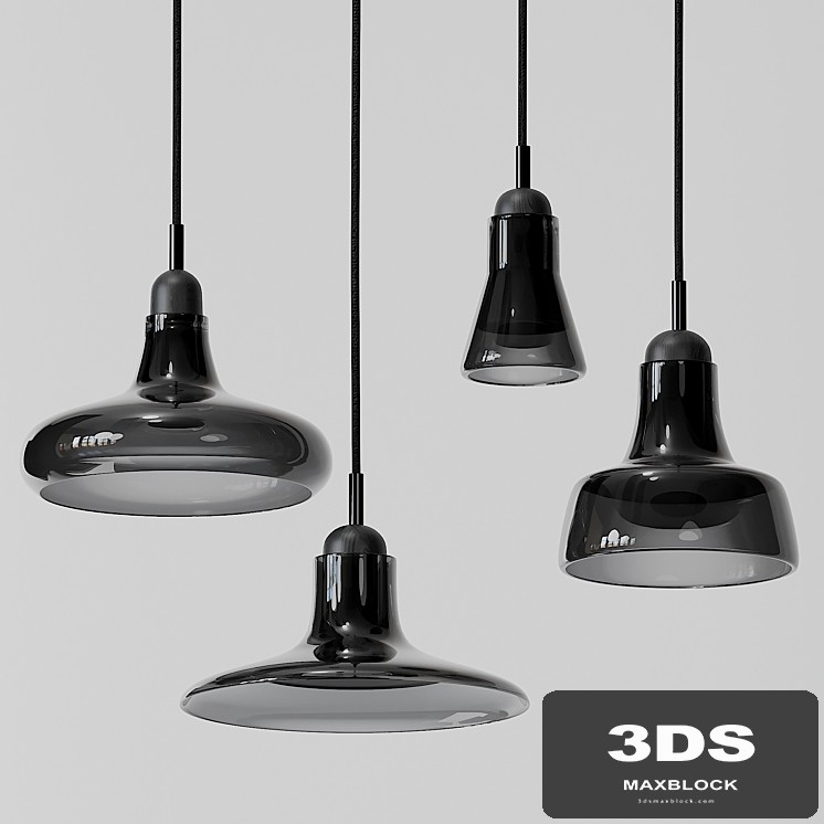 Shadow Large Pendants - Black and White