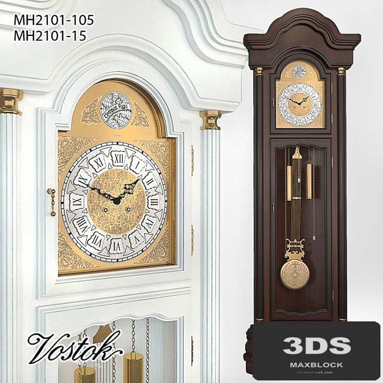 Mechanical floor watch "Vostok" MH 2101-15 / 105